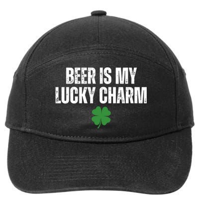 Beer Is My Lucky Charm Funny St Patricks Day 7-Panel Snapback Hat