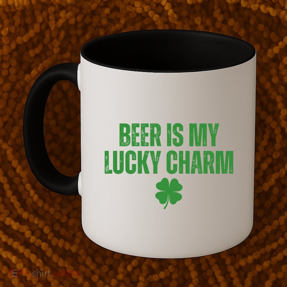 Beer Is My Lucky Charm Funny St Patricks Day Mug