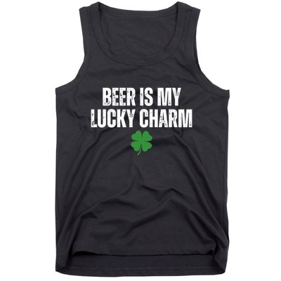 Beer Is My Lucky Charm Funny St Patricks Day Tank Top
