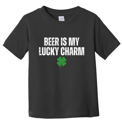 Beer Is My Lucky Charm Funny St Patricks Day Toddler T-Shirt
