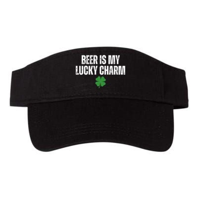 Beer Is My Lucky Charm Funny St Patricks Day Valucap Bio-Washed Visor