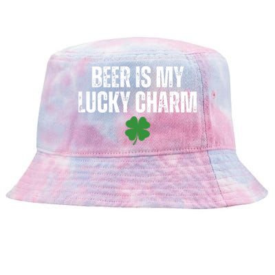 Beer Is My Lucky Charm Funny St Patricks Day Tie-Dyed Bucket Hat