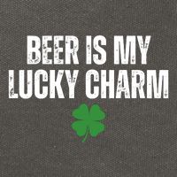 Beer Is My Lucky Charm Funny St Patricks Day Cotton Canvas Backpack