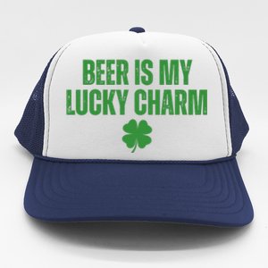 Beer Is My Lucky Charm Funny St Patricks Day Trucker Hat