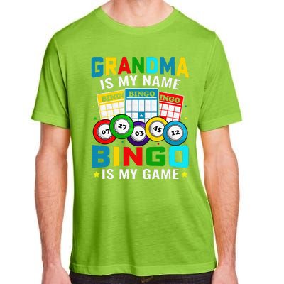 Bingo Is My Funny Bingo Grandma Player Women Mother's Day Adult ChromaSoft Performance T-Shirt