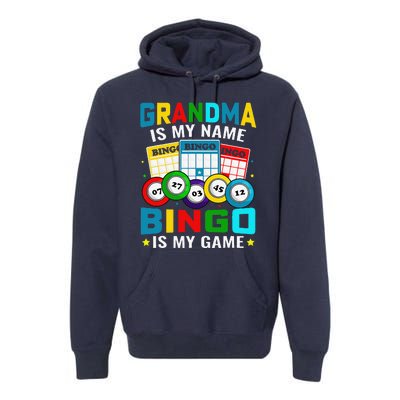 Bingo Is My Funny Bingo Grandma Player Women Mother's Day Premium Hoodie