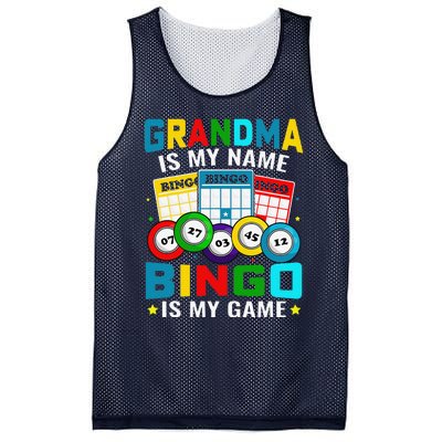 Bingo Is My Funny Bingo Grandma Player Women Mother's Day Mesh Reversible Basketball Jersey Tank