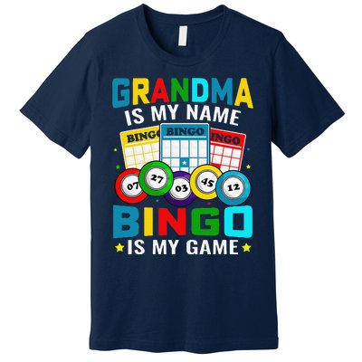 Bingo Is My Funny Bingo Grandma Player Women Mother's Day Premium T-Shirt