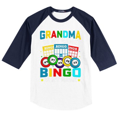 Bingo Is My Funny Bingo Grandma Player Women Mother's Day Baseball Sleeve Shirt