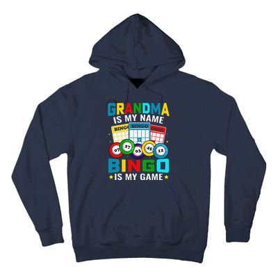 Bingo Is My Funny Bingo Grandma Player Women Mother's Day Tall Hoodie