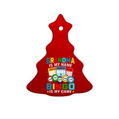 Bingo Is My Funny Bingo Grandma Player Women Mother's Day Ceramic Tree Ornament