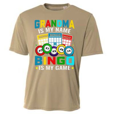 Bingo Is My Funny Bingo Grandma Player Women Mother's Day Cooling Performance Crew T-Shirt