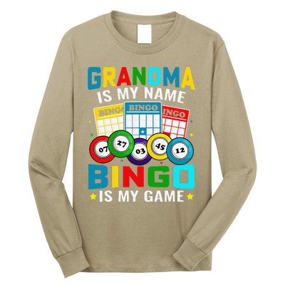 Bingo Is My Funny Bingo Grandma Player Women Mother's Day Long Sleeve Shirt