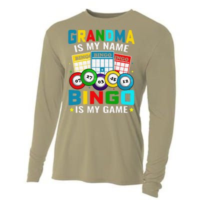 Bingo Is My Funny Bingo Grandma Player Women Mother's Day Cooling Performance Long Sleeve Crew