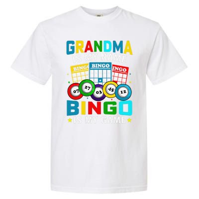 Bingo Is My Funny Bingo Grandma Player Women Mother's Day Garment-Dyed Heavyweight T-Shirt