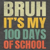 Bruh Its My 100 Days Of School 100th Day Of School Vector Backpack