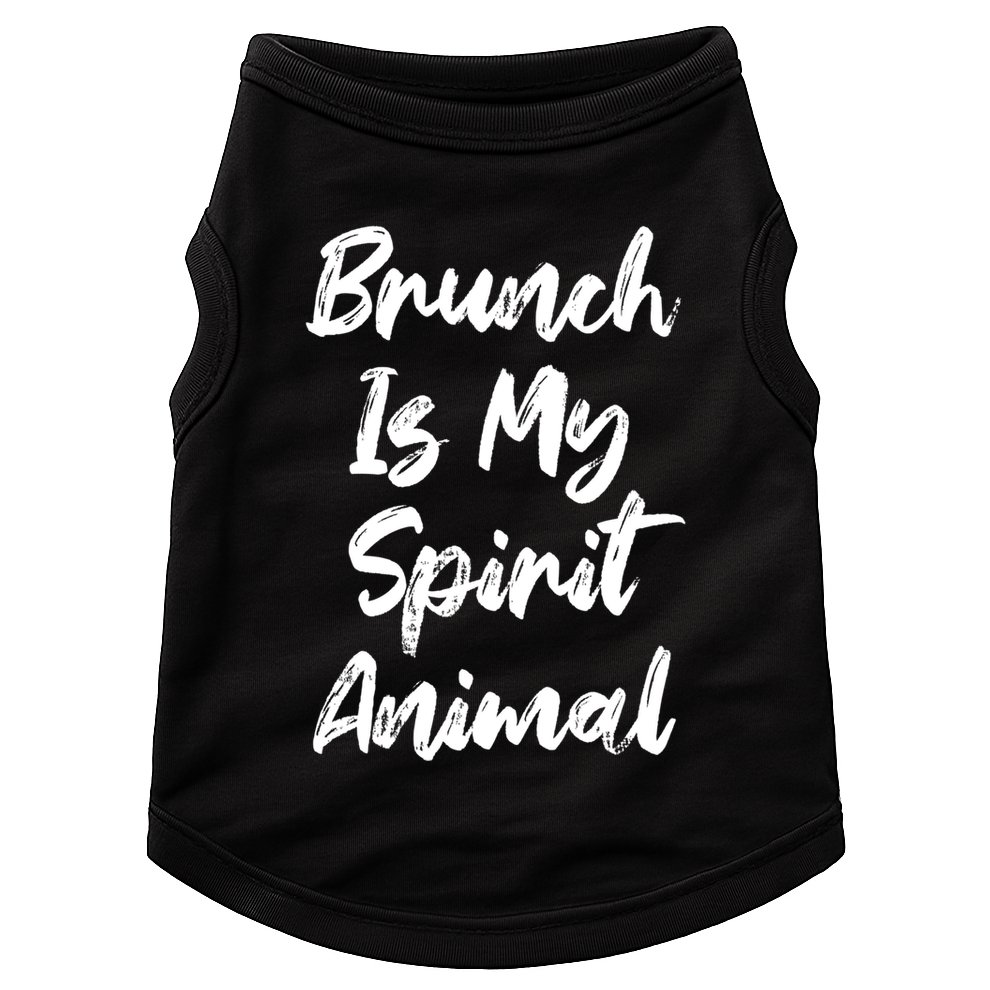 Brunch Is My Spirit Animal Funny Breakfast Lunch Parody Joke Gift Doggie Tank