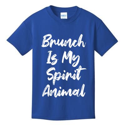 Brunch Is My Spirit Animal Funny Breakfast Lunch Parody Joke Gift Kids T-Shirt