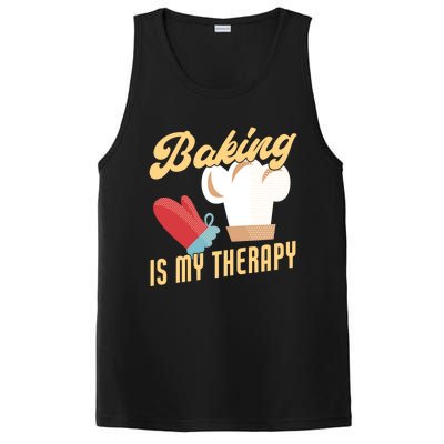 Baking Is My Therapy Funny Baker Gift PosiCharge Competitor Tank