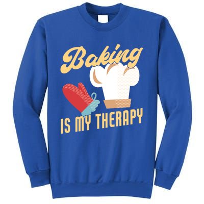 Baking Is My Therapy Funny Baker Gift Sweatshirt