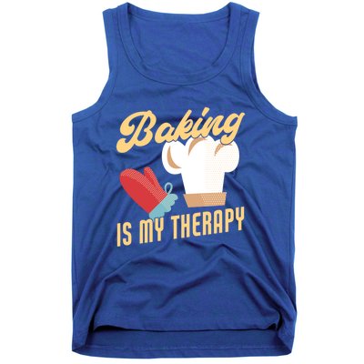 Baking Is My Therapy Funny Baker Gift Tank Top