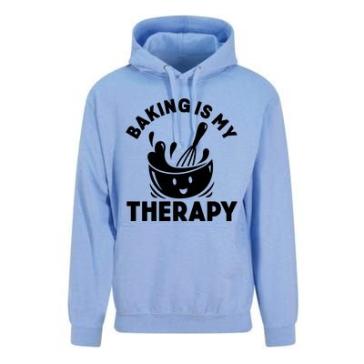 Baking Is My Therapy Bakers Funny Baking Lovers Bakery Owner Meaningful Gift Unisex Surf Hoodie