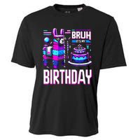 Bruh Its My Birthday Llama Pinata Boy Girl Family Party Bday Cooling Performance Crew T-Shirt