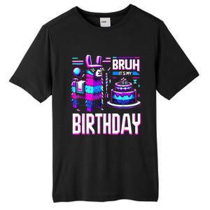 Bruh Its My Birthday Llama Pinata Boy Girl Family Party Bday Tall Fusion ChromaSoft Performance T-Shirt