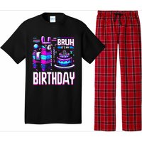 Bruh Its My Birthday Llama Pinata Boy Girl Family Party Bday Pajama Set