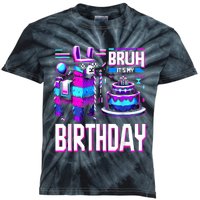 Bruh Its My Birthday Llama Pinata Boy Girl Family Party Bday Kids Tie-Dye T-Shirt