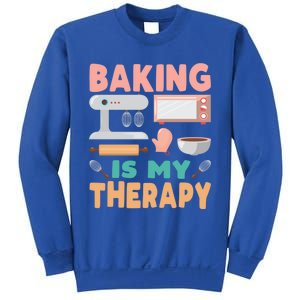 Baking Is My Therapy Funny Baker's Funny Gift Sweatshirt