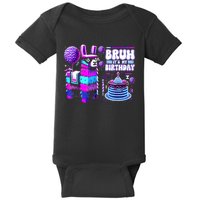 Bruh Its My Birthday Llama Pinata Boy Girl Family Party Bday Baby Bodysuit