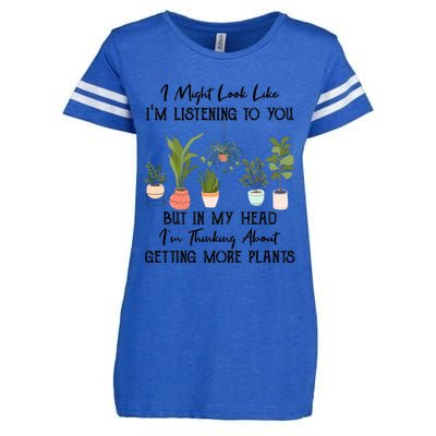 But In My Head IM Thinking About Getting More Plants Enza Ladies Jersey Football T-Shirt