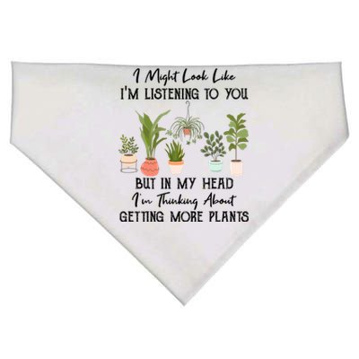 But In My Head IM Thinking About Getting More Plants USA-Made Doggie Bandana