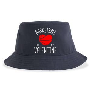 Basketball is My Valentine Sustainable Bucket Hat