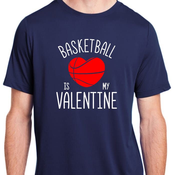 Basketball is My Valentine Adult ChromaSoft Performance T-Shirt