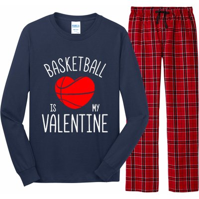 Basketball is My Valentine Long Sleeve Pajama Set