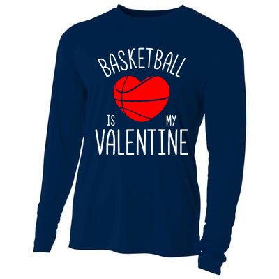 Basketball is My Valentine Cooling Performance Long Sleeve Crew