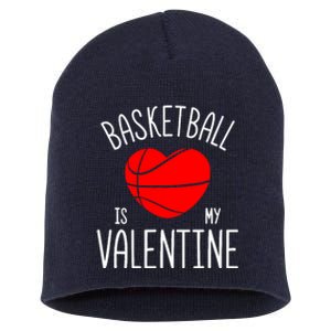 Basketball is My Valentine Short Acrylic Beanie