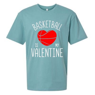 Basketball is My Valentine Sueded Cloud Jersey T-Shirt