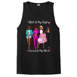 Black Is My History American Blood Proud Black Strong Gift PosiCharge Competitor Tank