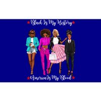 Black Is My History American Blood Proud Black Strong Gift Bumper Sticker