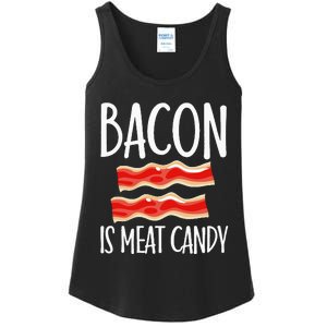 Bacon Is Meat Candy Gift Pig Costume BBQ Lover Grilling Pork Ladies Essential Tank