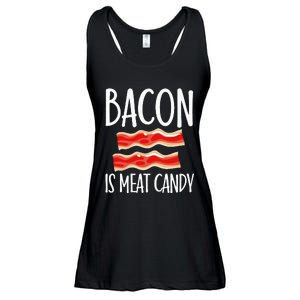 Bacon Is Meat Candy Gift Pig Costume BBQ Lover Grilling Pork Ladies Essential Flowy Tank