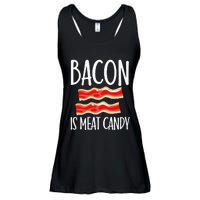 Bacon Is Meat Candy Gift Pig Costume BBQ Lover Grilling Pork Ladies Essential Flowy Tank