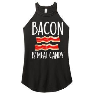 Bacon Is Meat Candy Gift Pig Costume BBQ Lover Grilling Pork Women's Perfect Tri Rocker Tank