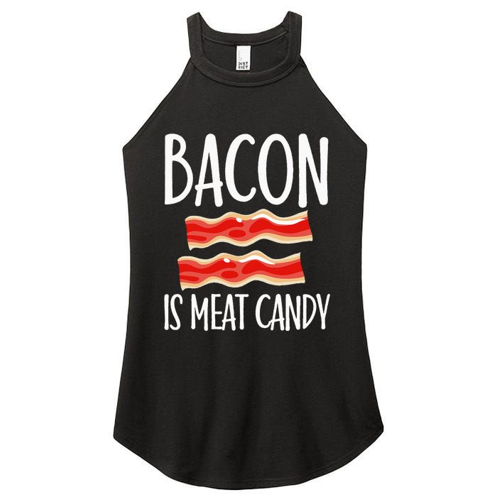 Bacon Is Meat Candy Gift Pig Costume BBQ Lover Grilling Pork Women's Perfect Tri Rocker Tank