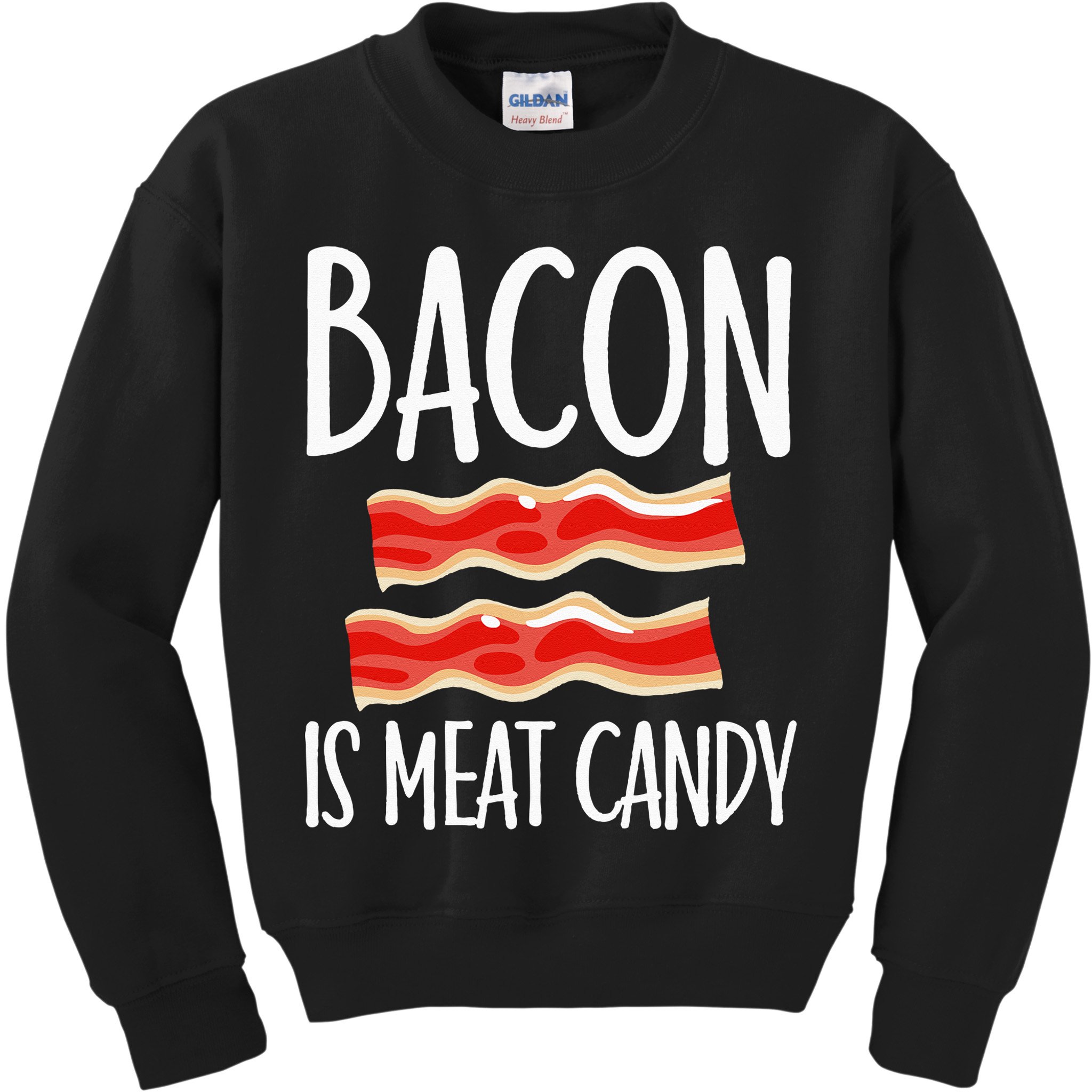 Bacon Is Meat Candy Gift Pig Costume BBQ Lover Grilling Pork Kids Sweatshirt