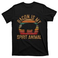 Bacon Is My Spirit Animal Gift Retro BBQ Costume Pork Grill T-Shirt