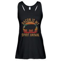 Bacon Is My Spirit Animal Gift Retro BBQ Costume Pork Grill Ladies Essential Flowy Tank